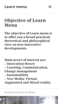 Mobile Screenshot of learnmenu.com